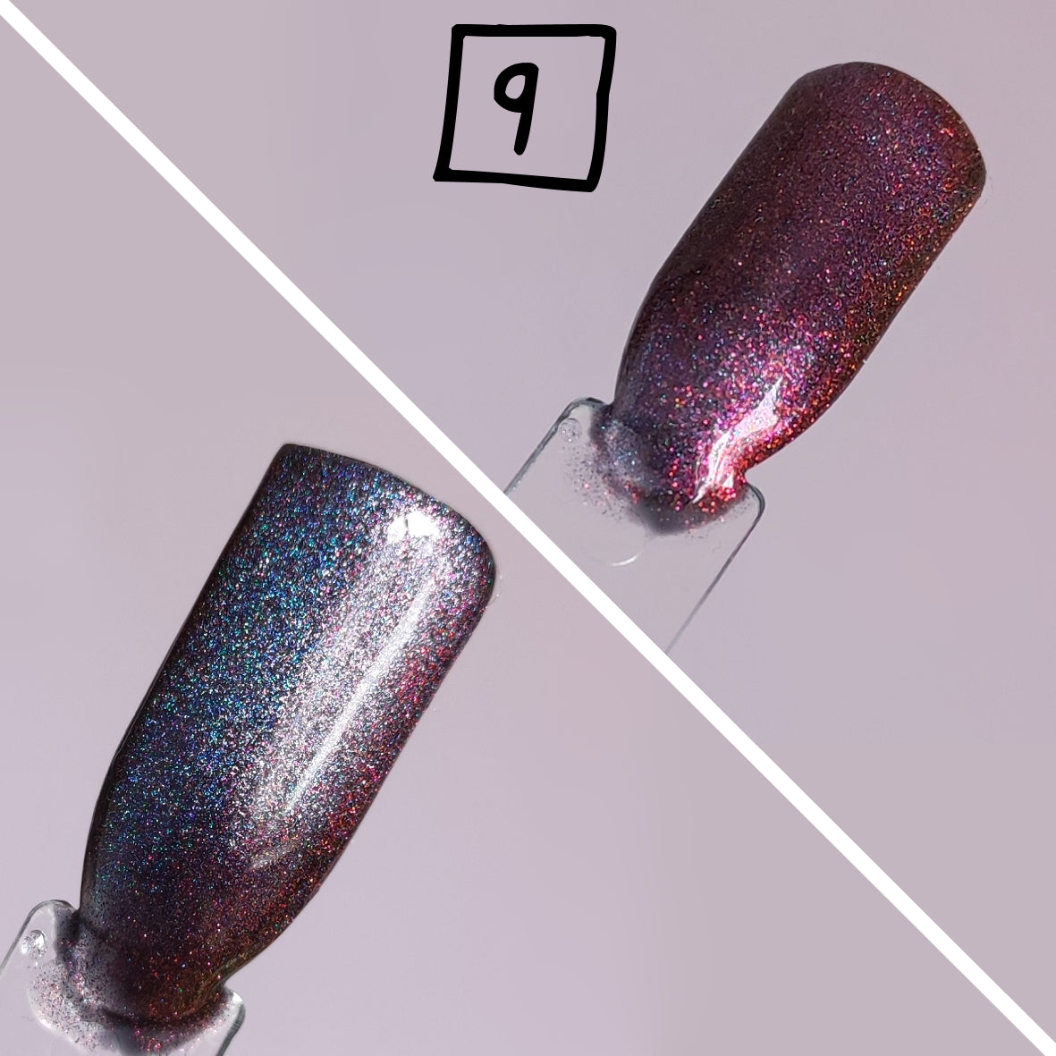 Color-Shift Glitzer Augen