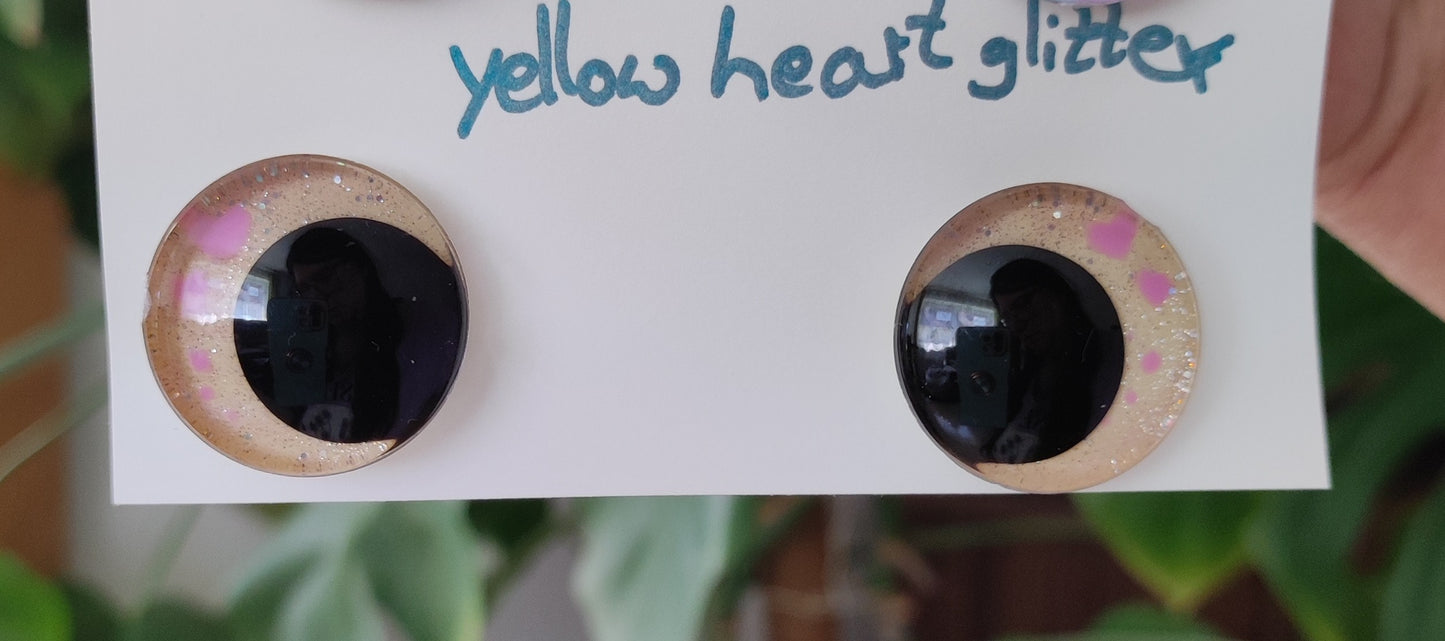 Regenbogen und Herz 25mm Augen