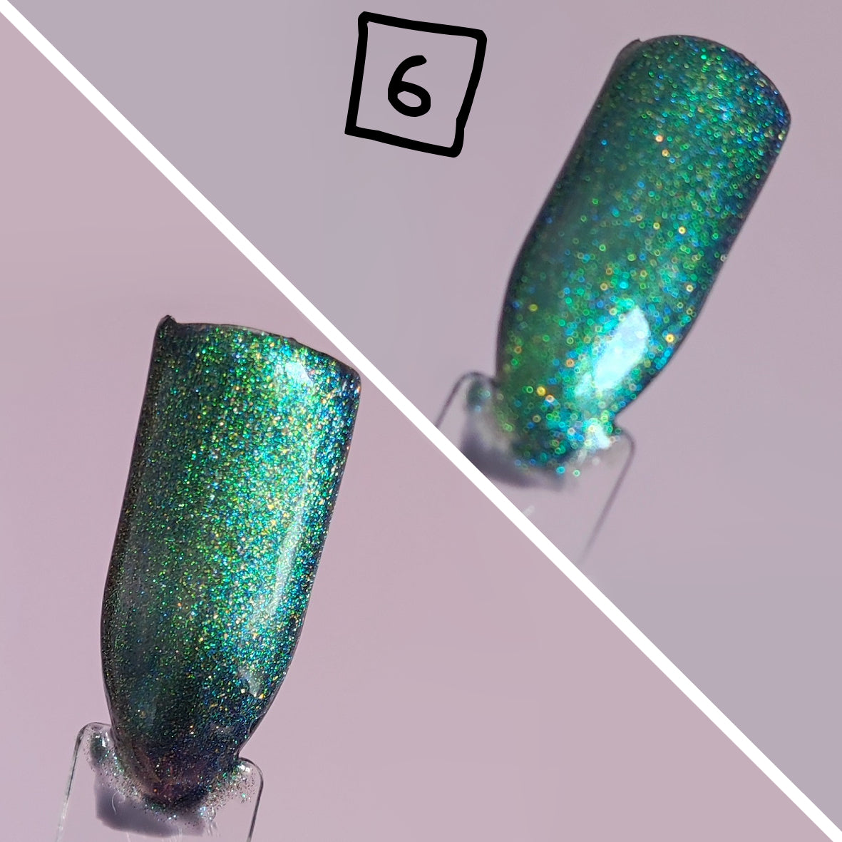 Color-Shift Glitzer Augen