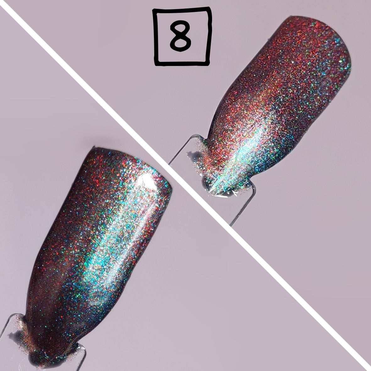 Color-Shift Glitzer Augen