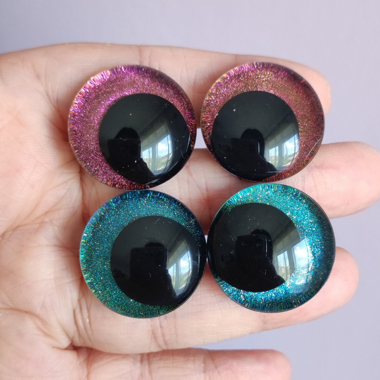 Color-Shift Glitzer Augen